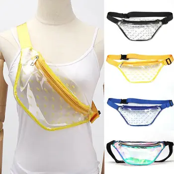 

Women Waterproof Transparent PVC Phone Pouch Waist Bag Fanny Packs Hip Chest Clear Wallet
