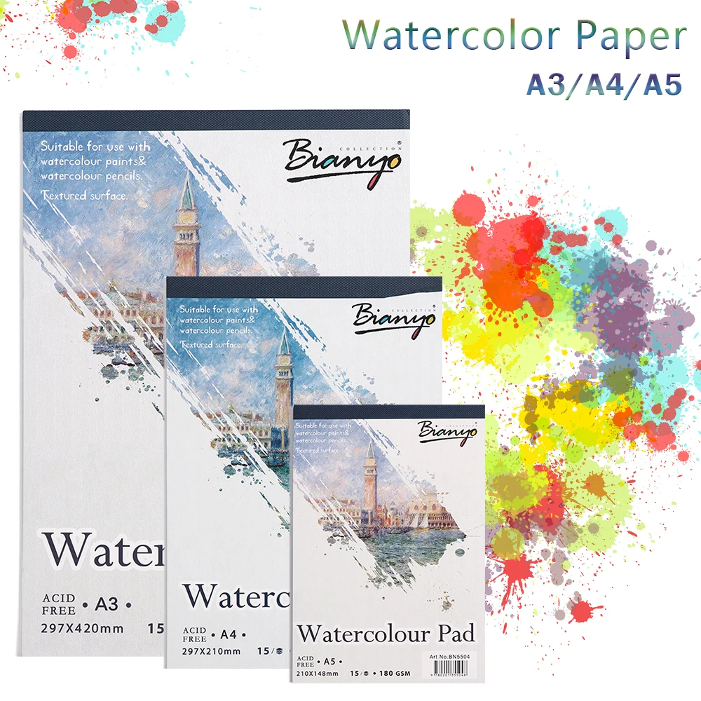 

A3 A4 A5 Sketch Book Stationery Watercolor Paper Sketch Notepad For Painting Drawing Diary Journal Creative Notebook Gift