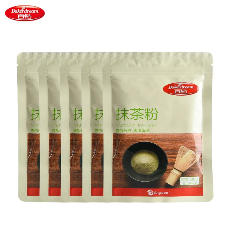 Bakerdream 80 г * 5 шт. = 400g органический зеленый чай matcha порошок для выпечка выпечки
