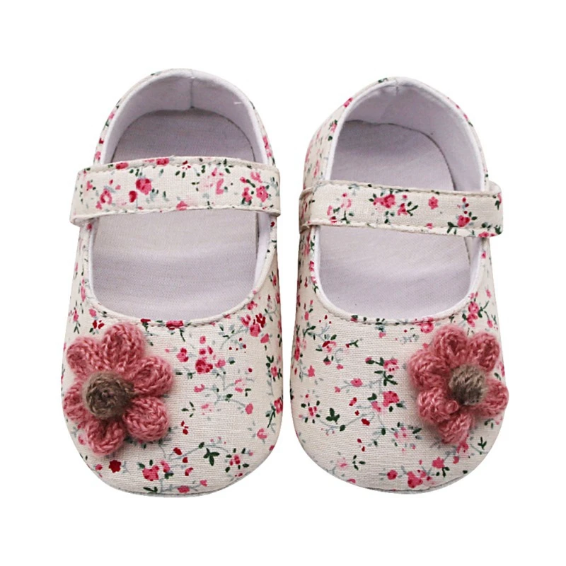 

Toddler Baby Girl Shoes Soft Princess Shoes Cute Anti-Slip Flower Shoes Infant Prewalker Casual Newborn Baby Shoes