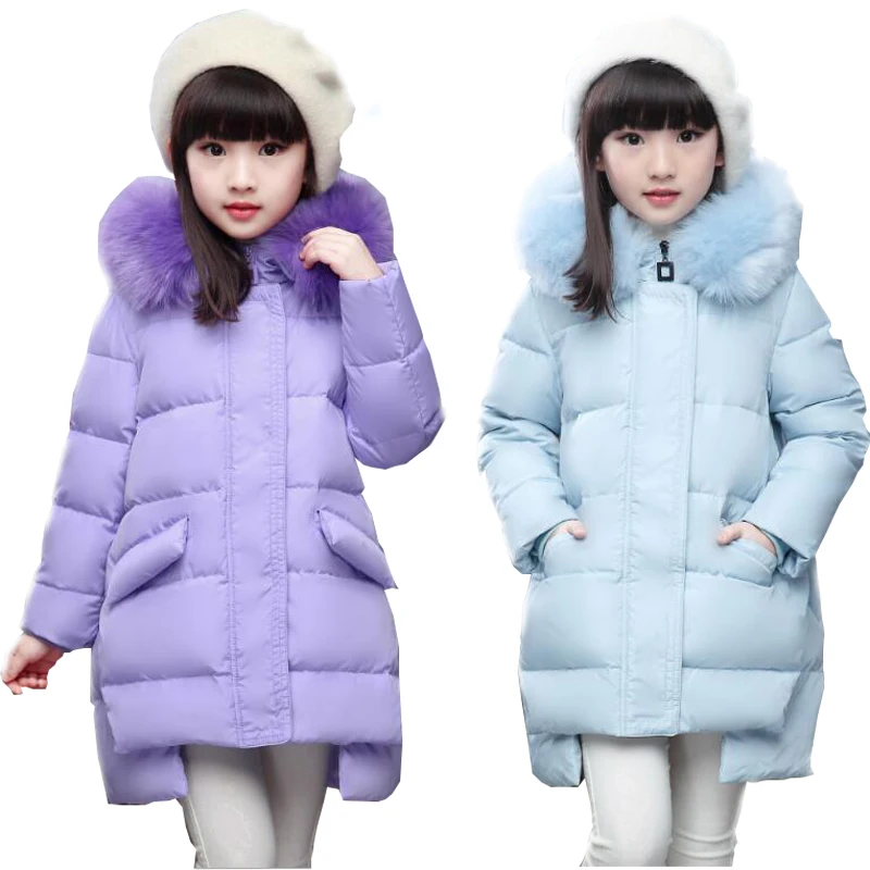 Top Quality Fashion Girls Winter Jacket Child Down Coat Medium-long Thickening Fur Collar Kids Winter Down Jackets Outerwear
Top Quality Fashion Girls Winter Jacket Child Down Coat Medium-long Thickening Fur Collar Kids Winter Down Jackets Outerwear