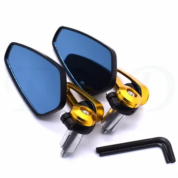 

Universal Motorcycle rearview mirror Moto aluminum 7/8" 22mm handlebar rod end side mirror motorbik For Yamaha XJR1300