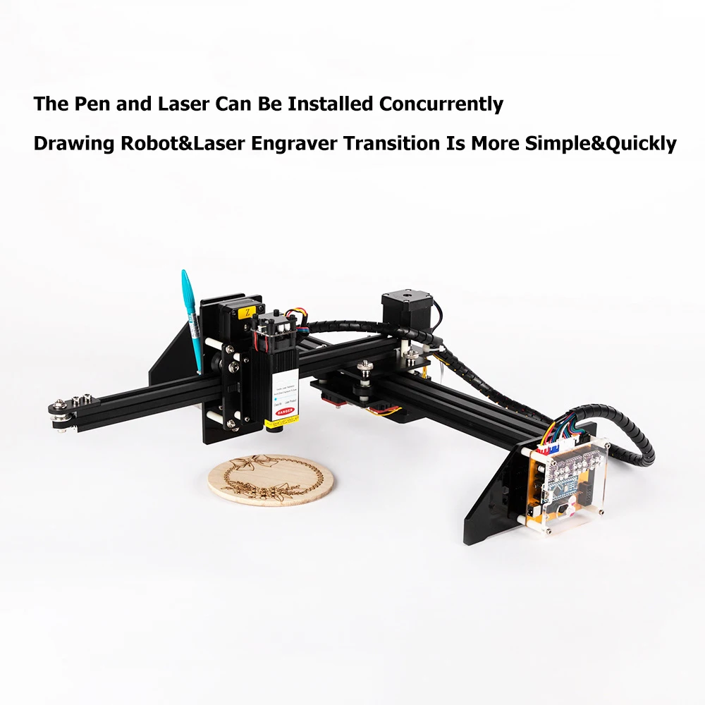 DIY Рисование пишущий робот координатный плоттер ручка 2039 настольный мини лазерный резак гравер машина портативный деревообрабатывающий резной станок