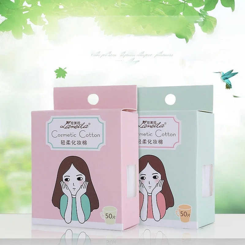 

Gentle Cleansing Cotton Water-saving Makeup Remover Non-woven 50-Pack Boxed Cleansing Cotton