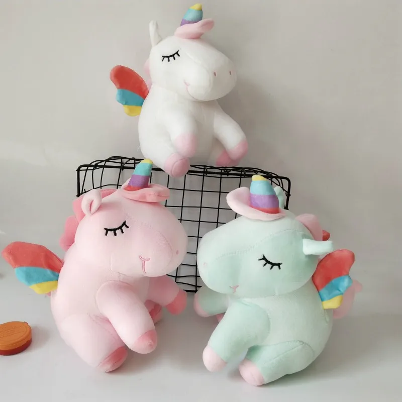 Kawaii Rainbow Unicorn мягкие игрушки Мягкие Пуховые хлопковые подушки плюшевые куклы детские игрушки для детей призовые подарки на день рождения 25