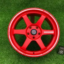 Красный обод колеса TE 37 17 дюймов 17x7,5 5X114,3 литые диски Диски