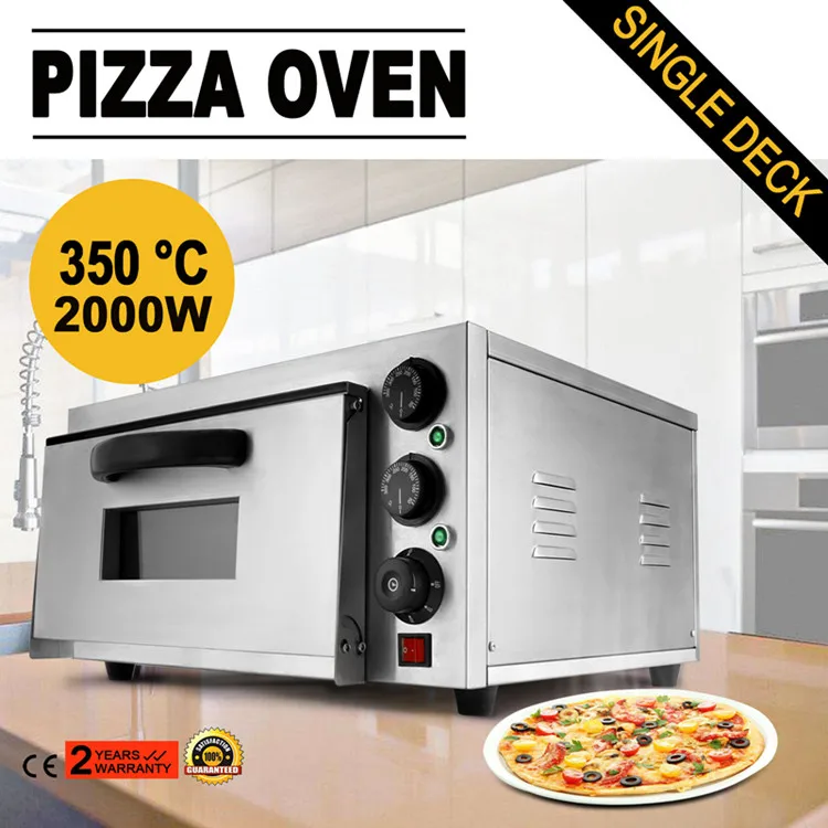 

Modern Design Pizza Oven Single Deck Electric 2kW Baking Commercial