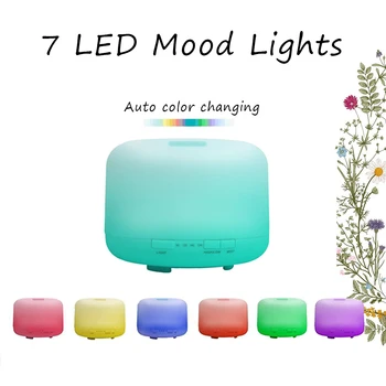 

VVPEC 500ml electrical diffuser essential oil aromatherapy diffuser ultrasonic mist maker for baby room office
