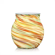 Многоцветное стекло электрическая аромалампа Свеча Воск Тарт горелка благовония масло ароматическая лампа Ночной свет аромат декоративная лампа для дома