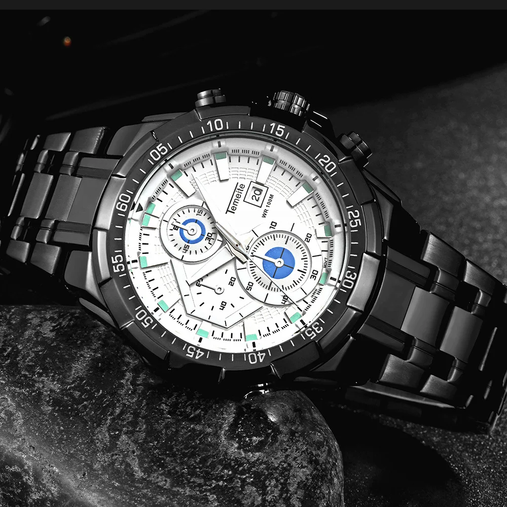 Men Quartz Full Steel Watches Luxury Casual Reloj Business Waterproof and shockproof Wristwatch Stainless Steel Watch Men Quartz Full Steel Watches Luxury Casual Reloj Business Waterproof and shockproof Wristwatch Stainless Steel Watch