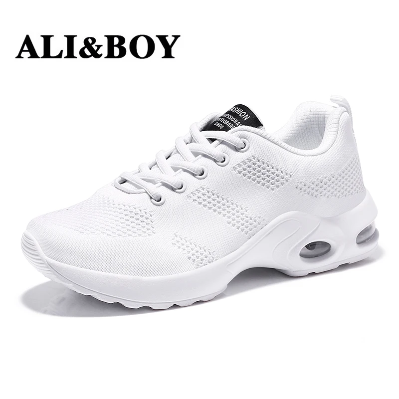 ALI &amp BOY Уличная обувь для бега женские летние кроссовки femme homme белые черные