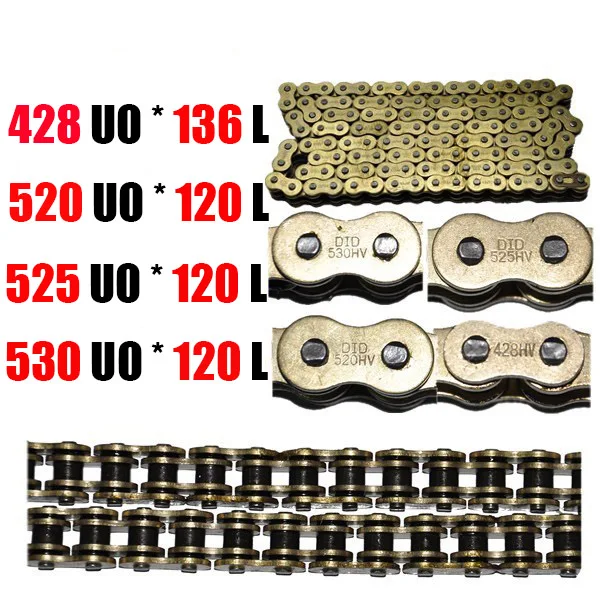 Motorcycle Universal Chain Sets O Ring 428 520 525 530 Pitch 120 136 ...