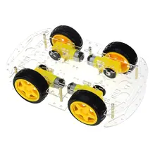Smart Car Kit 4WD Smart Robot Car Chassis Kits with Speed Encoder and Battery Box for arduino Diy Kit Smart Car Kit 4WD Smart Robot Car Chassis Kits with Speed Encoder and Battery Box for arduino Diy Kit