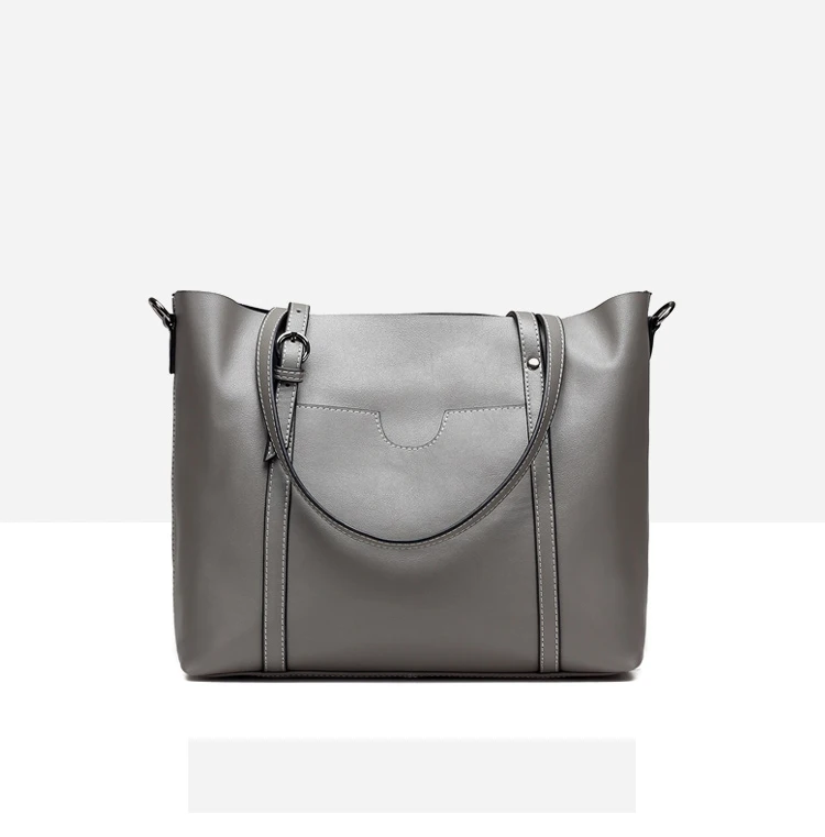 Women Handbag Genuine Leather Shoulder Bag Female Bags Cowhide portable shopping bag Vintage Large Capacity Tote Bolsos (9)