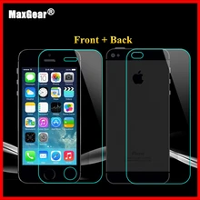 0.3mm 9H Front + Back Tempered Glass For iPhone 4/4s Rear Screen Protector Anti Shatter Film 2015 New Free Shiping
