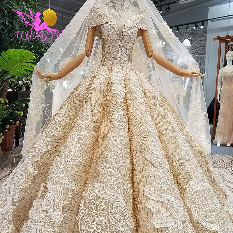 Megaoferta Aijinyu Vestido De Novia Hijab Simple Vestidos Irlandes 2018 Saudi Asequible En Linea Marina Vestido Hawaiano Vestidos De Novia May 2020