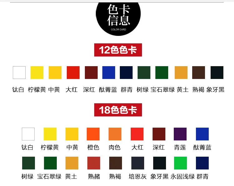 Известные Профессиональные масла Краски s нефть марки Краски s холст пигмент товары для рукоделия Краски Цвет акрил Краски 12/18 Цвета 12 мл AOA010