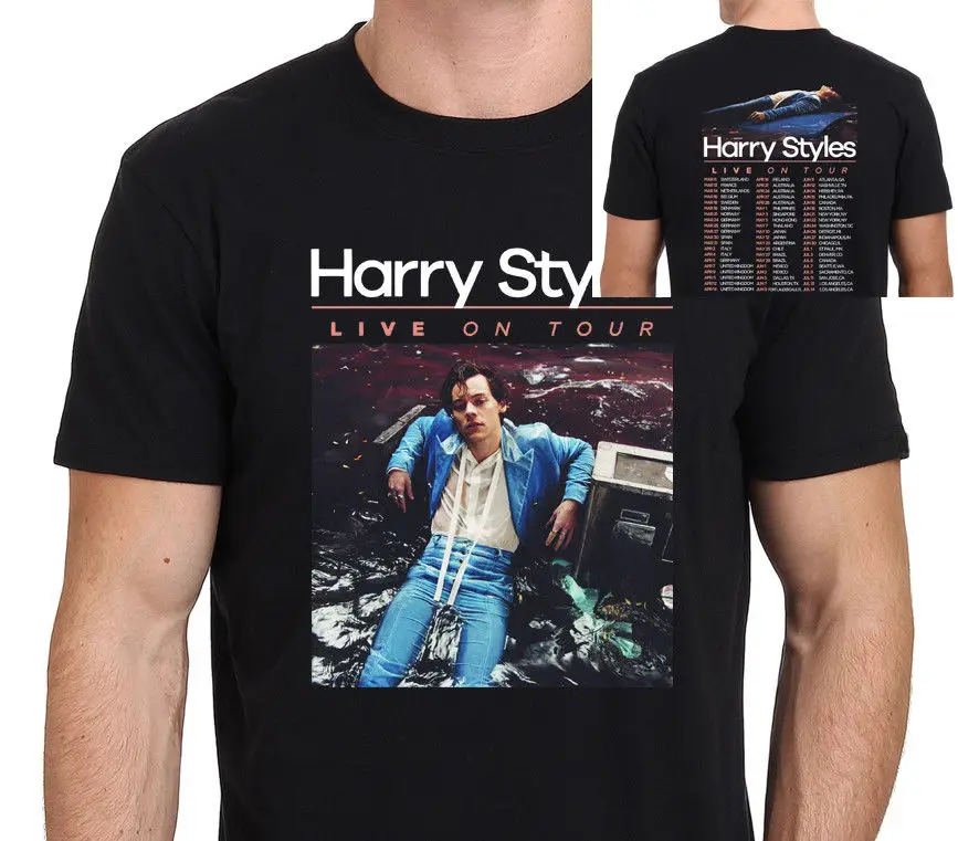 Harry Styles Tour 2018 Men's Black T Shirt Size S 3XLin TShirts from