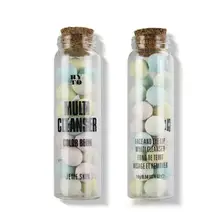1 Bottle Multi Cleanser Power Color Bean Cleanser Makeup Cleaning Oil-control Gentle Whitening Moisturizing Compact Cleanser YE2