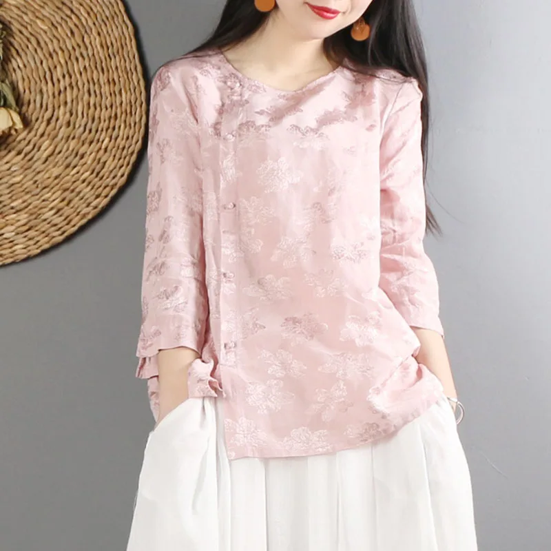 

2019 tang men traditional chinese clothing tang suit tops kung fu top blouse shirt long sleeves exercises costume