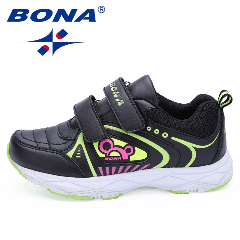 

BONA New Fashion Style Children Casual Shoes Hook & Loop Boys & Girls Sneakers Shoes Outdoor Walking Comfortable Free Shipping