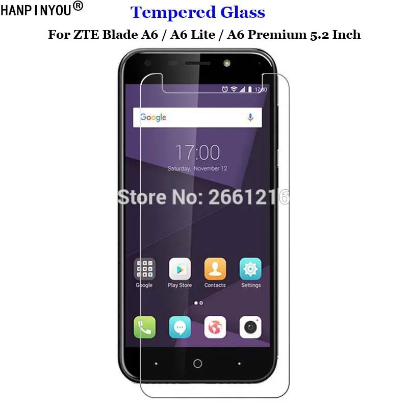 

For ZTE Blade A6 5.2" Tempered Glass 9H 2.5D Premium Screen Protector Film For ZTE Blade A6 Lite / Premium