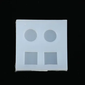 

Doreen Box Silicone Resin Mold For Jewelry Making Geometric Round White DIY Square Tools 48mm(1 7/8") x 48mm(1 7/8"), 2 PCs