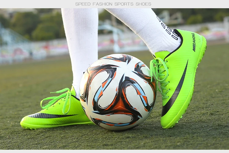 SUROM 34~ 45 длинные шипы футбольные кроссовки мужские спортивные уличные лужайки футбольные бутсы