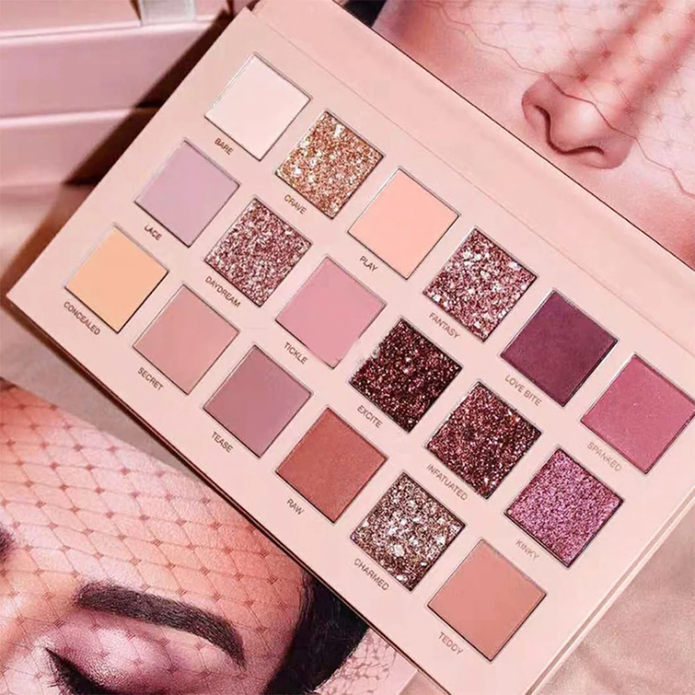 JEAN MISS Eyeshadow Pallete 18 цветов Сияющие долговечные водонепроницаемые красота