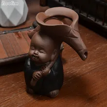 NOOLIM Высококачественная монашеская керамика чайные ситечки ручной работы чайный лист фильтр для специй аксессуары для чайной церемонии китайский чайный набор кунг-фу