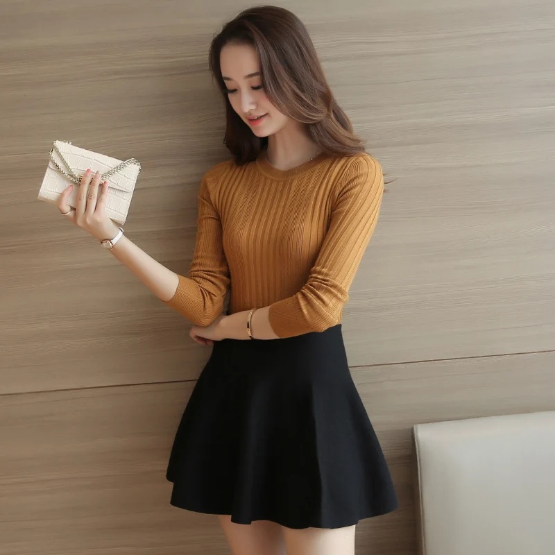 

2017 shot pumping bottoming shirt sweater girl