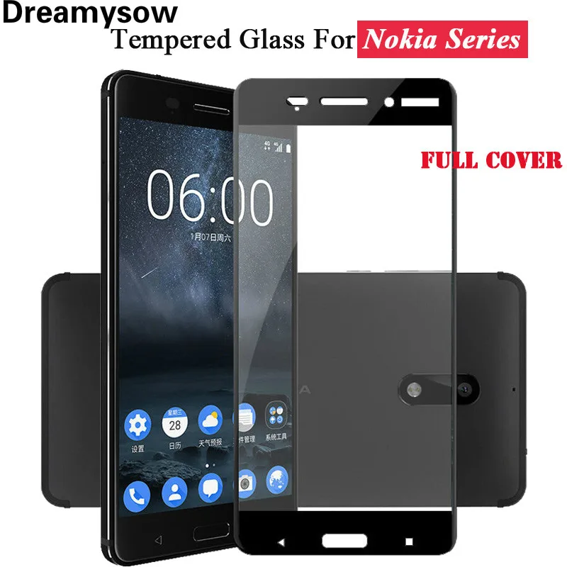 Dreamysow ультра тонкий для Nokia 6 5 3 7 8 2 закаленное стекло полное покрытие 1 X5 защитная