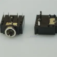 10 шт. 3,5 мм аудио разъем через отверстия PCB горизонтальный 2 внутренних переключателя нормально закрытый крест часть SJ1-3525NG