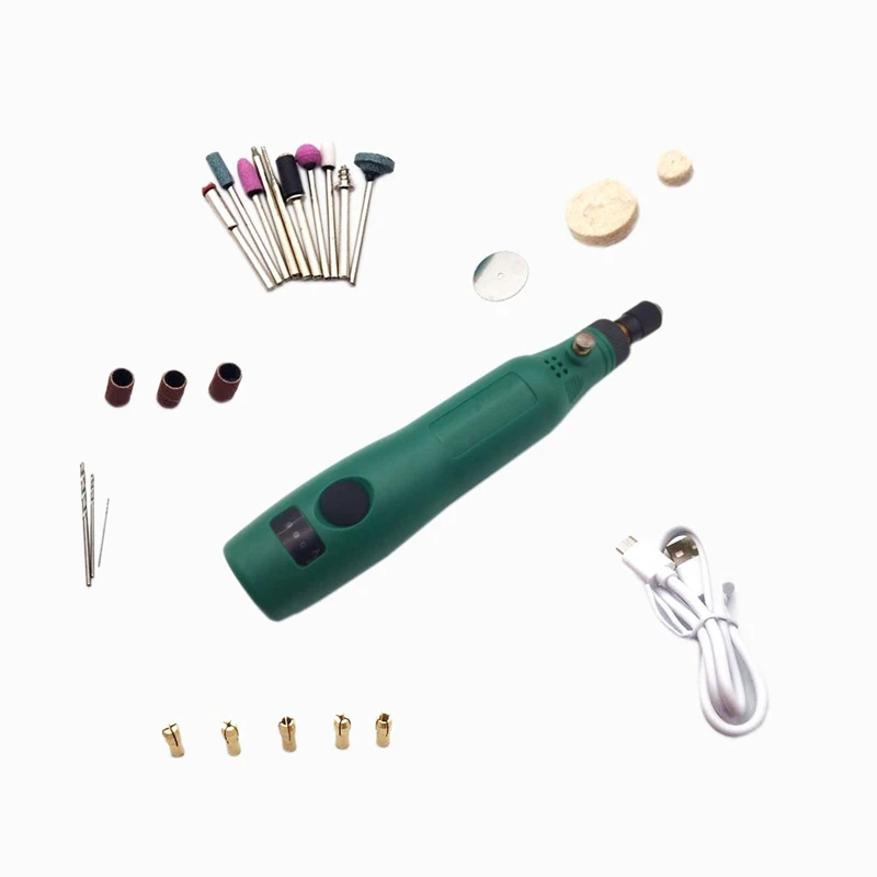 

Usb 5V Dc 10W Portable Mini Wireless Grinding Machine Variable Speed Rotary Tools Kit Electric Grinder Engraving Drilling Poli