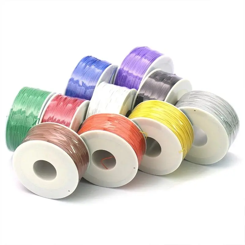 30AWG 0 5 мм PCB flying jumper wire OK line обертка ping Wrap гибкое изоляционное Оловянное покрытие 250