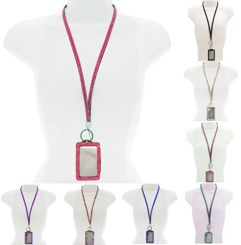 Wholesale 100pcs/lot Bling Crystal Rhinestone Neck Lanyard With