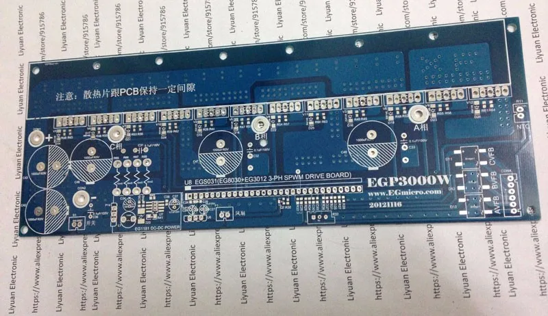 1 шт. EGP3000W трехфазный Чистая синусоида Инвертор мощность Базовая пластина(печатная плата) UPS EPS