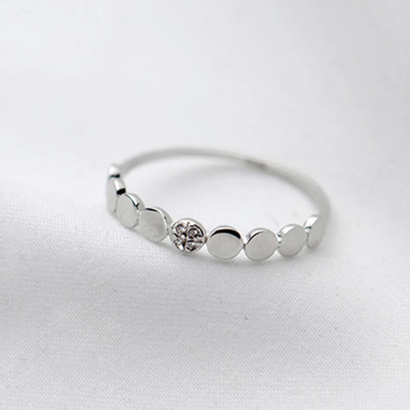 Аутентичные кольца из стерлингового серебра 925 мода чешские камни круг юбилей польский кольцо для женщин серебро Лидер продаж ювелирные украшения