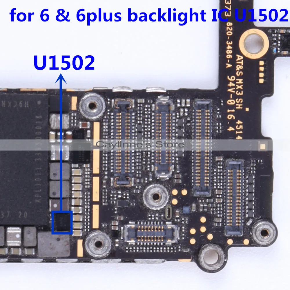 10pcs/lot New backlight fix part for iphone 6 &amp 6plus IC chip U1502 12pins | Мобильные телефоны и аксессуары