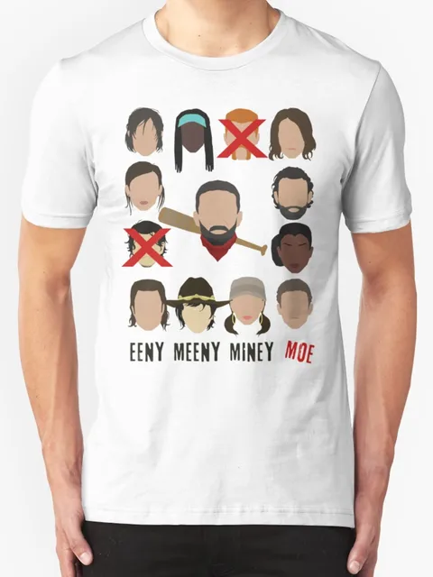 Walking Dead Eeny Meeny Miny Moe Character Pattern Men And Women