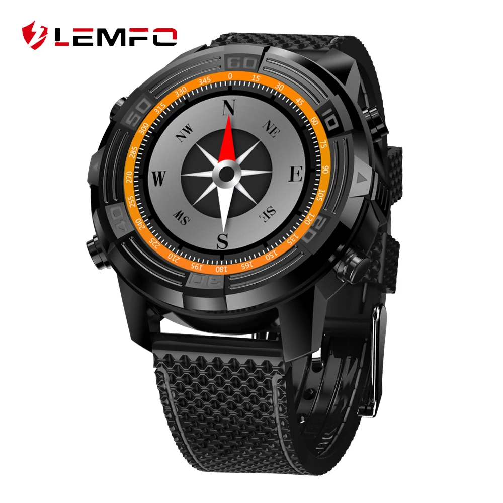 

LEMFO Smart Watch LEM6 Android 5.1 Watch Phone 1GB + 16GB SIM 3G WIFI Waterproof GPS Hart RateTracker Smartwatch MTK6580