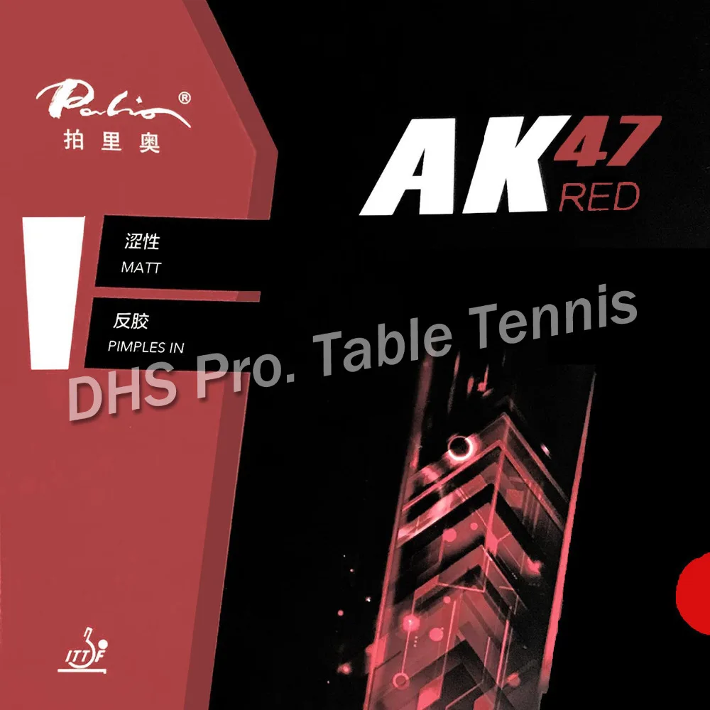 

Palio AK47 AK-47 AK 47 RED Matt Pips-in Table Tennis Rubber With Sponge 2.2mm H45-47