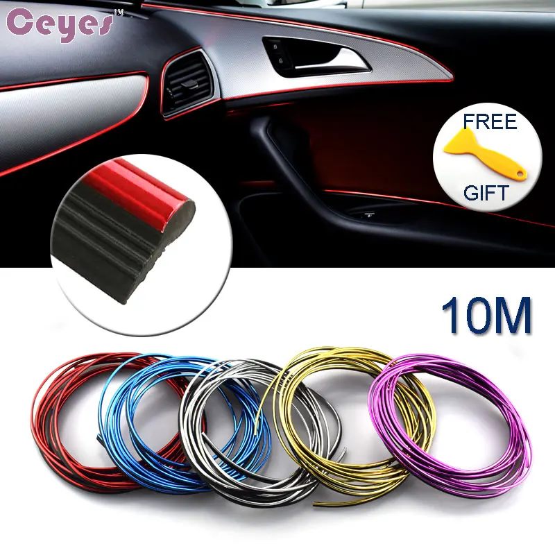 10 м авто-Стайлинг DIY Украшение Автомобиля Стикеры чехол для Alfa Audi Mazda Nissan Saab Toyota Volve