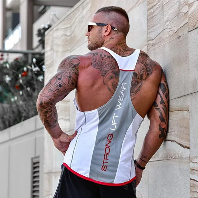 Mens Bodybuilding Tank top Gyms Fitness sleeveless shirt 2018 New Male Cotton clothing Fashion Singlet vest Undershirt 5
