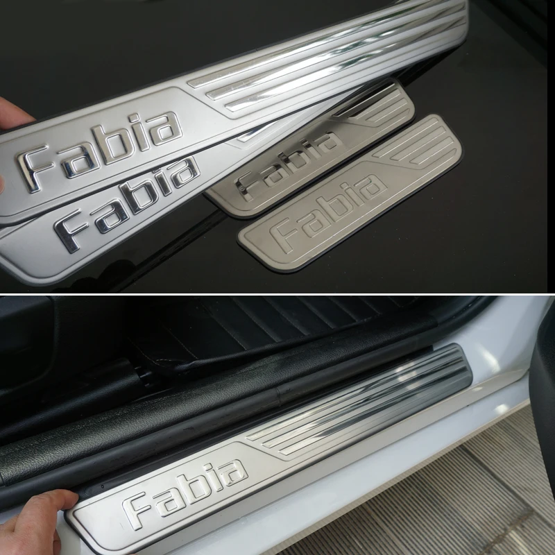 Free shipping Special Stainless Steel scuff plate Door Sill car font b accessories b font For