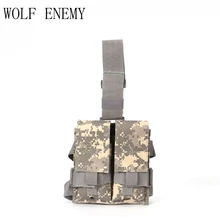 Тактическая группировка сухопутных сил Airsoft M4 5,56 двойной, для ног подсумок Лесной камуфляж, желто-коричневого цвета с темным оттенком CP OD ACU в FG