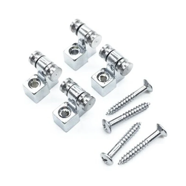

5 PCS of (Set of 4 Roller Guitar String Stable String buckle Guitar Parts Replacement(Silver))