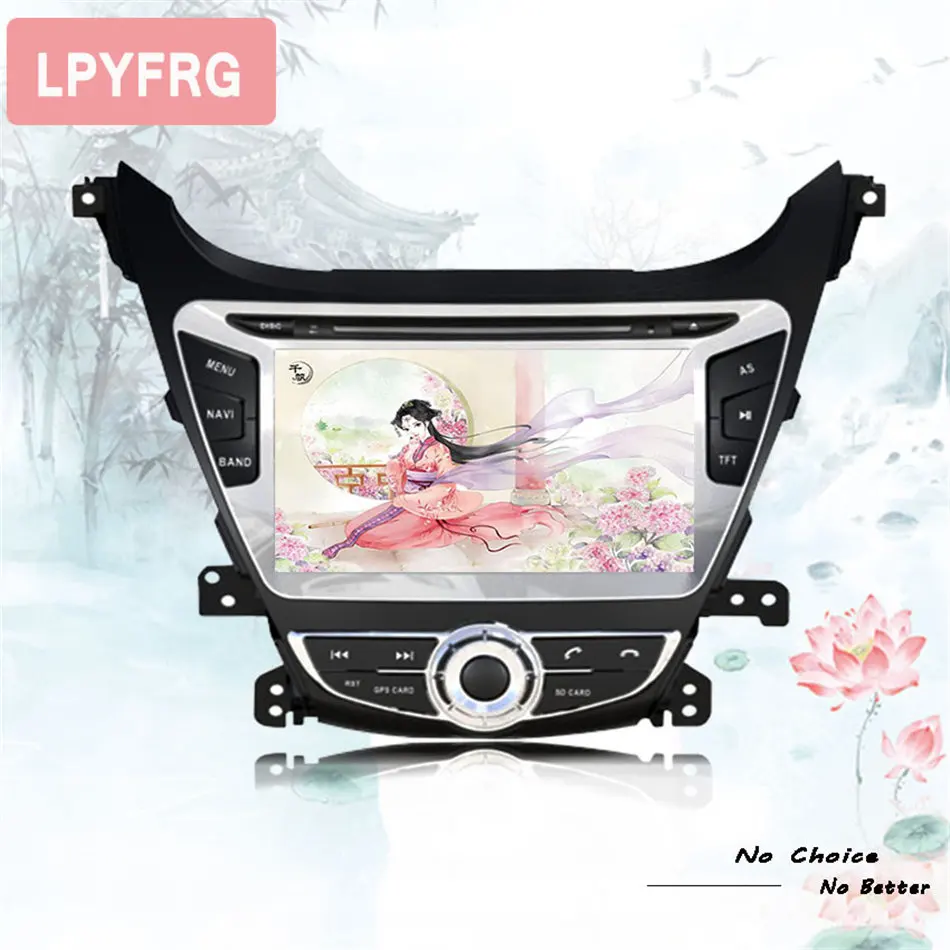 Cheap 2 DIN 8" Eight Core 4GB+64GB Android 9.0 Car DVD Player For Hyundai Elantra Avante 2014 2015 Multimedia GPS Navigator AUX Radio 1