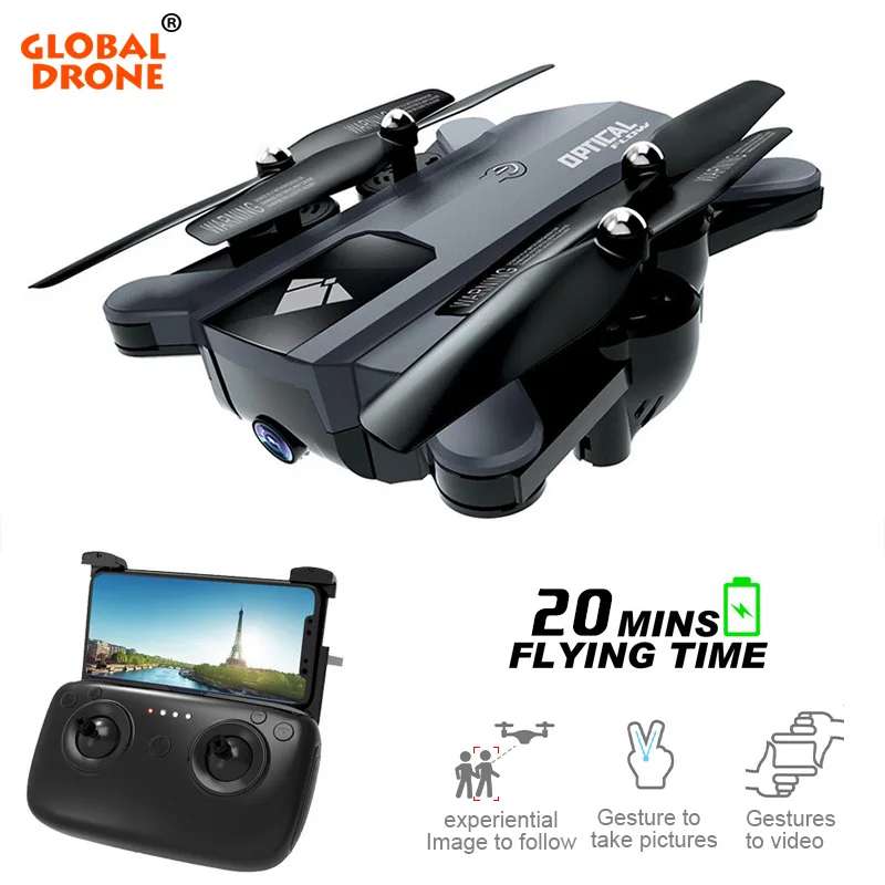 

Global Drone GW196 RC Quadrocopter Profissional FPV Drones with Camera HD Optical Flow Position Hover Dual Camera Drone VS E58