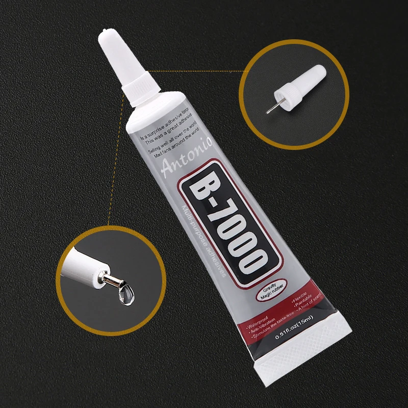 

15ML B-7000 mobile phone shell beauty nail repair drill diy jewelry stick drill sticky diamond glue for Smartphones